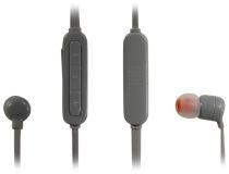 Наушники с микрофоном JBL Tune 110BT Gray (Bluetooth, с регулятором громкости)  JBLT110BTGRY 