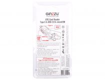 Ginzzu GR-325B USB/USB-C/microUSB2.0 SDXC/microSDXC Card Reader/Writer