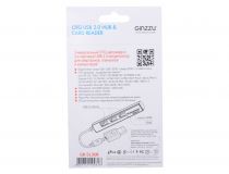 Ginzzu GR-513UB  USB/microUSB2.0 SDXC/microSDXC Card Reader/Writer+3portUSB