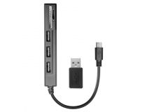 Ginzzu GR-513UB  USB/microUSB2.0 SDXC/microSDXC Card Reader/Writer+3portUSB