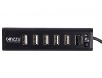 Ginzzu GR-315UAB 1-port USB3.0+6-port USB2.0 Hub + б.п.