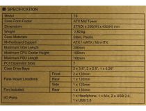 Miditower ZALMAN  T6  ATX без БП