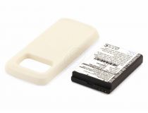 Усиленный аккумулятор для Nokia N97 (BP-4L, белая крышка)