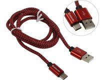 Defender 87813 Кабель USB2.0 AM-- USB-C M 1м, Red