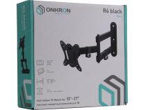 ONKRON R4 (Basic) Black Универсальное поворотное крепление (VESA75/100, 10-27 , 25кг)