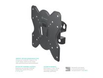 ONKRON M3S Basic Black Универсальное поворотное крепление (VESA75/100/200x100/200, 17-42 , 35кг)
