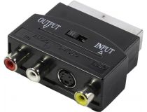 Переходник SCART-M -- 3RCA-F+S-Video