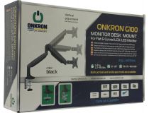 ONKRON G100 Black Настольный кронштейн для монитора (VESA75/100, 13-32 , 1-9кг)