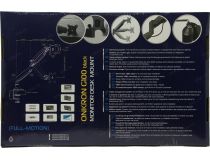 ONKRON G100 Black Настольный кронштейн для монитора (VESA75/100, 13-32 , 1-9кг)