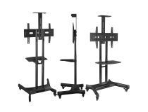 ONKRON TS1551 Black Мобильная стойка для 1 ТВ 32-65 (VESA100-600x400, 1200-1500мм, 45.5кг)