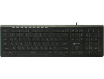 Клавиатура OKLICK Multimedia Keyboard 490ML Black USB 104КЛ+9КЛ М/Мед, подсветка клавиш 1067202 