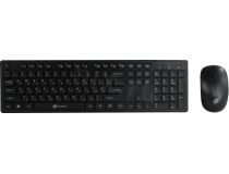 OKLICK Wireless Keyboard & Optical Mouse 240M Black (Кл-ра, USB,FM+Мышь 4кн, Roll, USB, FM)  1091253 