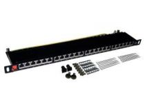 Patch Panel 19 1U UTP 24 port кат 6 Lanmaster  LAN-PPL24U6 