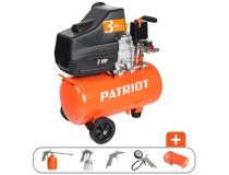 Patriot EURO 24-240K Компрессор поршневой масляный (1500Вт, 8бар, 240л/мин, ресивер 24л)