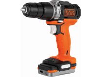 Дрель-шуруповерт Black & Decker BDCHD12S1-XJ аккум. патрон:быстрозажимной