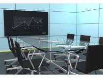 Cactus CS-GBD-65x100-BK Доска стеклянная магнитно-маркерная 65x100см чёрная