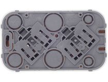 Legrand Quteo 782212  Розетка (2x2К, внеш., белая)