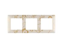 Legrand 754113 VLN-l Ампир БЕЖ Рамка 3-пост