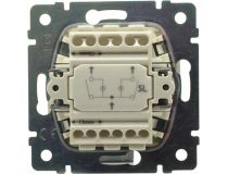 Legrand Valena 774328 Выключатель (2клав., подсв., внут.,без рамки, слоновая кость)