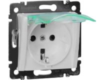 Legrand 774220 Розетка 2К+З IP44 шт БЕЛ VLN