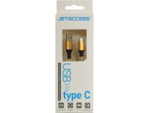 JETACCESS JA-DC31 1м Gold Кабель USB 2.0 AM -  USB-C M 1м