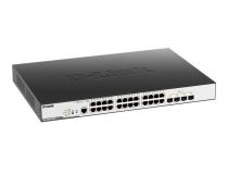 D-Link Switch DGS-3000-28XMP/B1A Управляемый 2 уровня с 24 портами 10/100/1000Base-T и 4 портами 10GBase-X SFP+