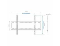 ArmMedia STEEL-1 Black фиксированный кронштейн (VESA 50-600x400, 32-90 , 60кг)