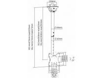ArmMedia LCD-1600 Black кронштейн потолочный (VESA200, 15-48 , 55кг)