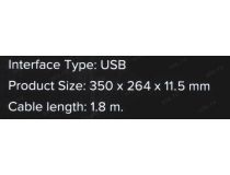 GameMax GMP-02-MM01 (коврик для мыши, 350x264x11.5мм, USB)