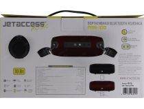 Колонка JETACCESS PBS-100 Red (2x5W, USB, Bluetooth, microSD, FM, Li-Ion)