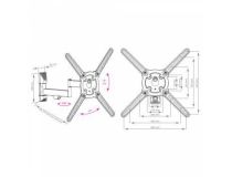 Kromax ATLANTIS-15 White Универсальное поворотное крепление (VESA75-400, 40кг)