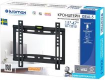 Kromax IDEAL-5 White  фиксированный кронштейн (VESA50-200, 35кг)