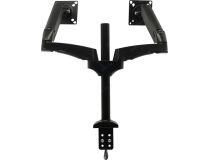 Kromax OFFICE-12 Black Настольный кронштейн для 2-х мониторов (VESA75-100, 15-32 , 2x2-8кг)