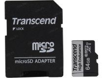Transcend TS64GUSD350V microSDXC Memory Card 64Gb UHS-I U1 + microSD-- SD Adapter