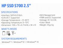 SSD 250 Gb SATA 6Gb/s HP S700 2DP98AA  2.5  3D TLC
