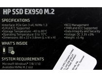 SSD 512 Gb M.2 2280 M HP EX950  5MS22AA  3D TLC