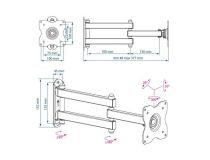 Kromax DIX-15W White  Универсальное крепление (VESA75/100, 30кг)