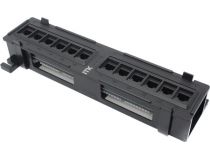 Patch Panel UTP 12 port кат.5e настенная ITK  PP12-C5EU-D05 (dual IDC)