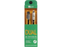 ACD ACD-U924-PMB Кабель USB AM-- micro-B/Lightning 1м