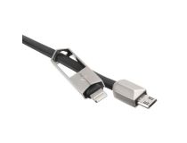ACD ACD-U924-PMB Кабель USB AM-- micro-B/Lightning 1м