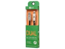 ACD ACD-U924-PMB Кабель USB AM-- micro-B/Lightning 1м