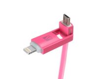 ACD ACD-U914-PMM  Кабель USB AM-- micro-B/Lightning 1м