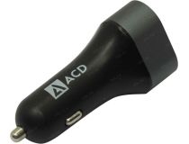 ACD ACD-C233-X3B Автомобильное зарядное уст-во USB (Вх. DC12-24V, Вых. DC5/9/12V, 23W, 3xUSB)