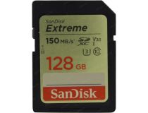 SanDisk Extreme SDSDXV5-128G-GNCIN SDXC Memory Card 128Gb UHS-I U3 V30