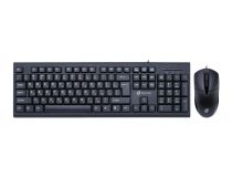 OKLICK Keyboard & Optical Mouse 640M Black (Кл-ра, USB+Мышь 3кн, Roll, USB) 1102281 