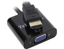 Telecom TA559 Кабель-переходник HDMI (M) -  VGA (15F) + audio