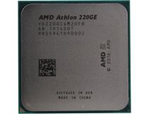 CPU AMD Athlon 220GE   (YD220GC)  3.4 GHz/2core/1+4Mb/SVGA RADEON Vega 3/35W/Socket AM4