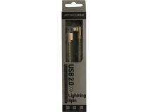 JETACCESS JA-DC45 1м Gold Кабель USB 2.0 AM - Lightning 1м, Г-образный коннектор