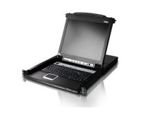 KL1516AIM-AXA-RG ATEN 16P CAT5 HIGH DENSITY DUAL RAIL LCD OVER IP 17INCH.