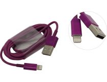 Smartbuy iK-512c violet Кабель USB AM-- Lightning 1.2м